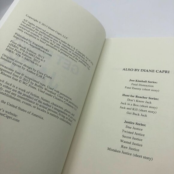 Get Back Jack A Novel Paperback Book The Hunt for Reacher Series Best Seller - Picture 9 of 13